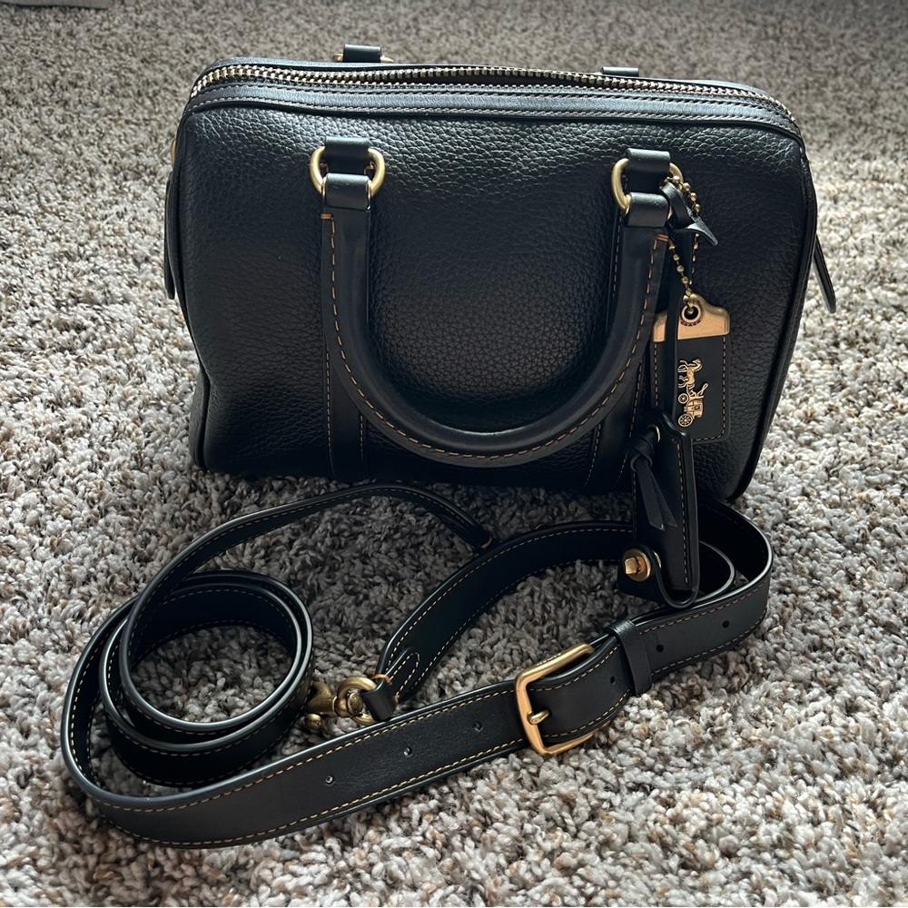 Coach Ruby and Pebbled Leather Satchel 25 - Picture 10 of 10